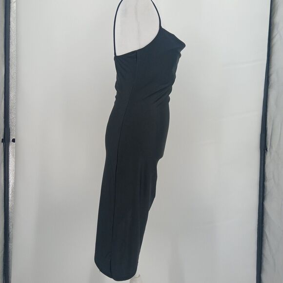 womens black papermoon asymetrical dress size medium chic party going out - Picture 4 of 6